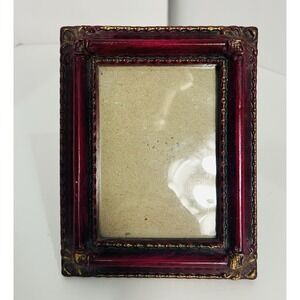 Vintage Style Small Picture Frame Ornate 6.5x 5.5 Gold Victorian Scroll Accent
